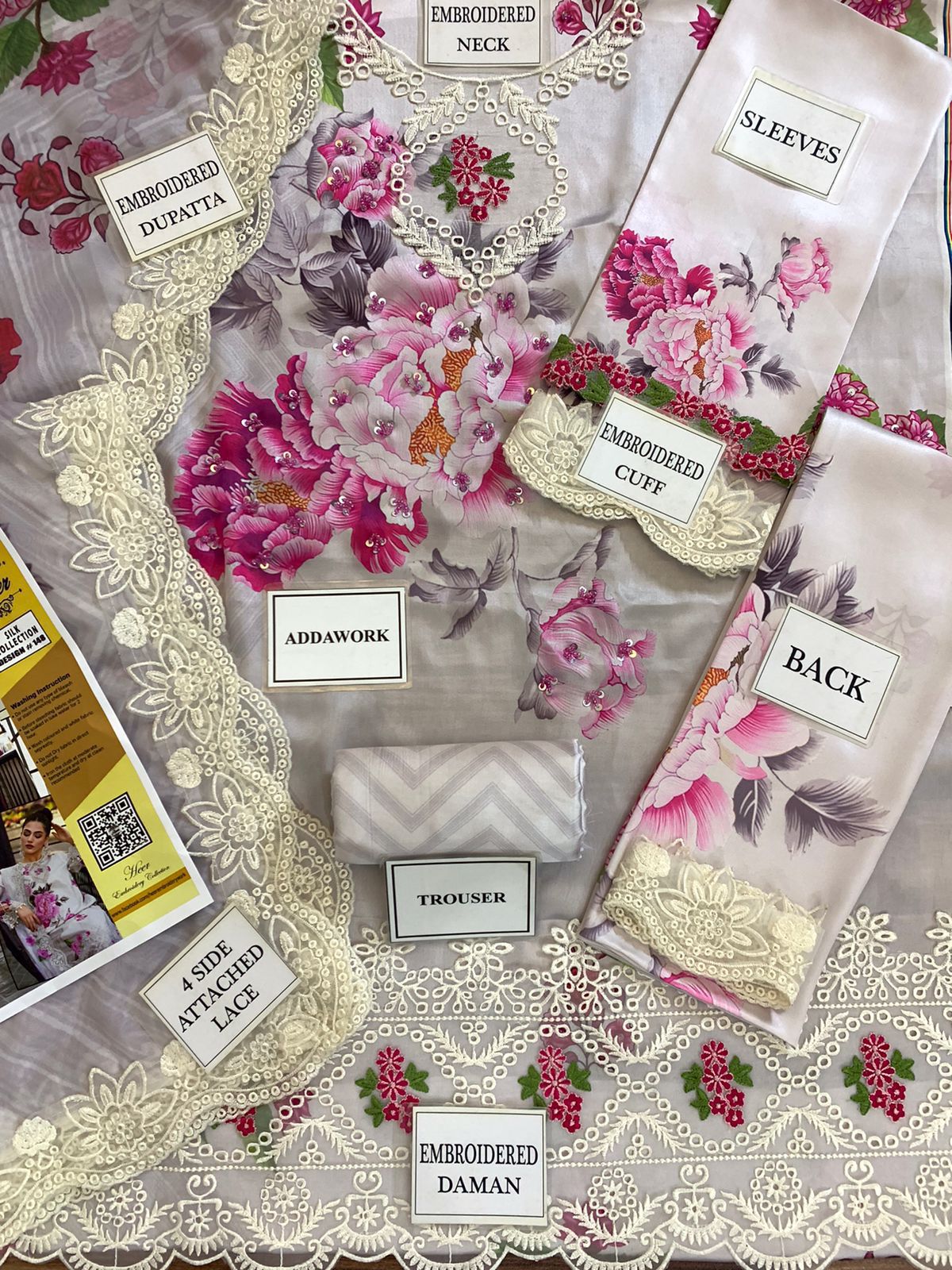 Silk Embroidery Suit - Image 3