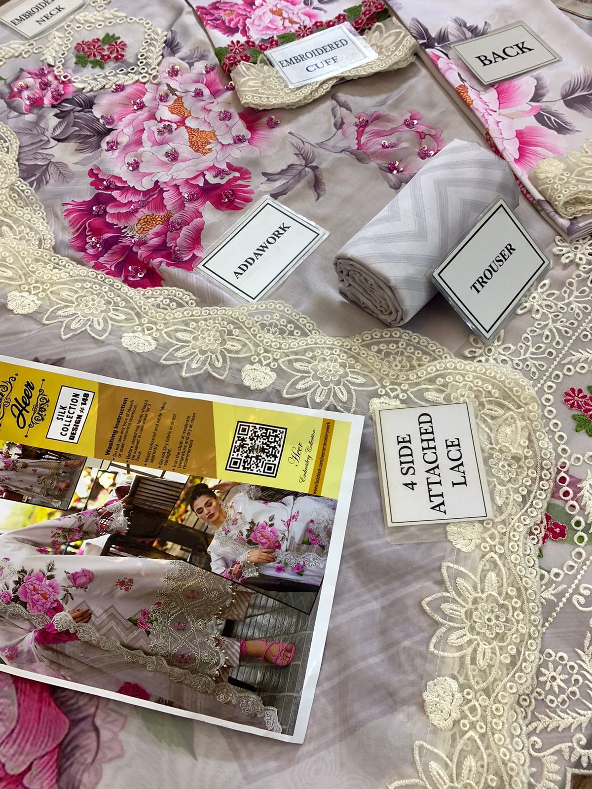 Silk Embroidery Suit - Image 4