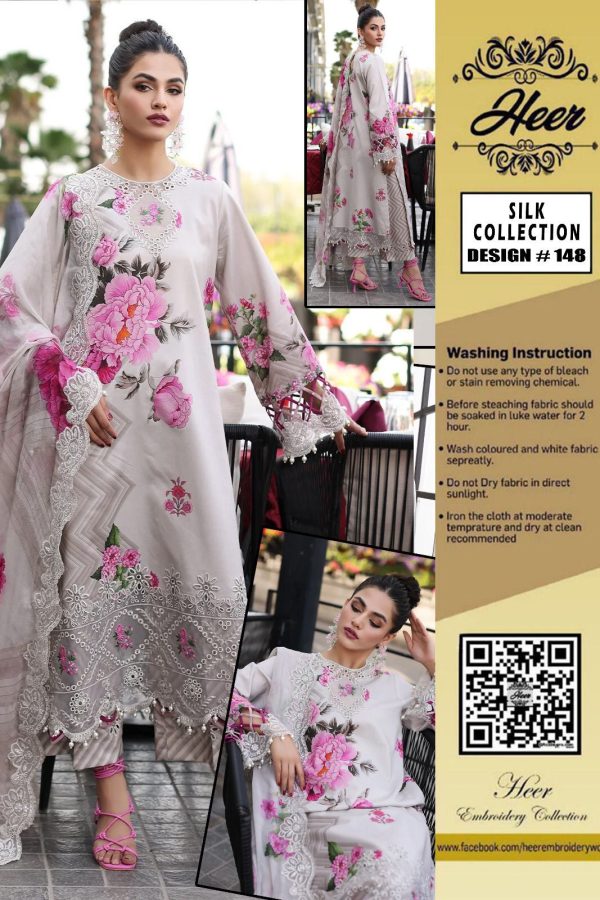 Silk Embroidery Suit