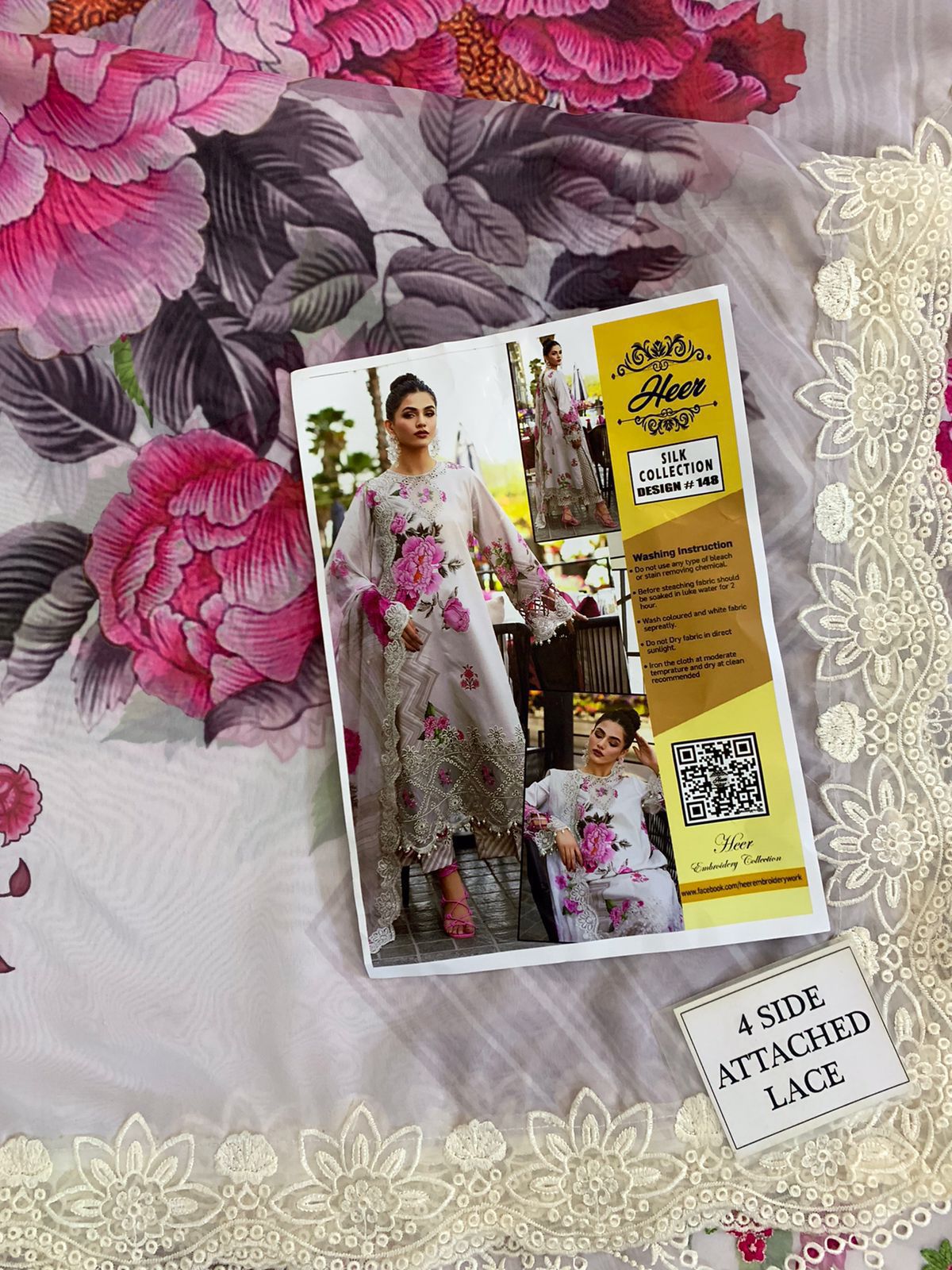 Silk Embroidery Suit - Image 8