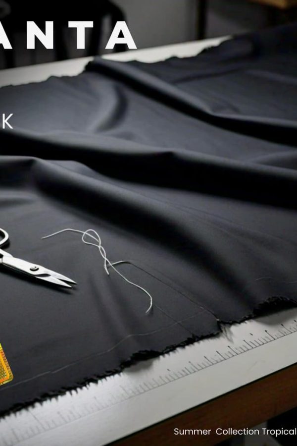 VANTA-BLACK 2025 – Premium Men’s Unstitched Wash & Wear Fabric (Jet Black)