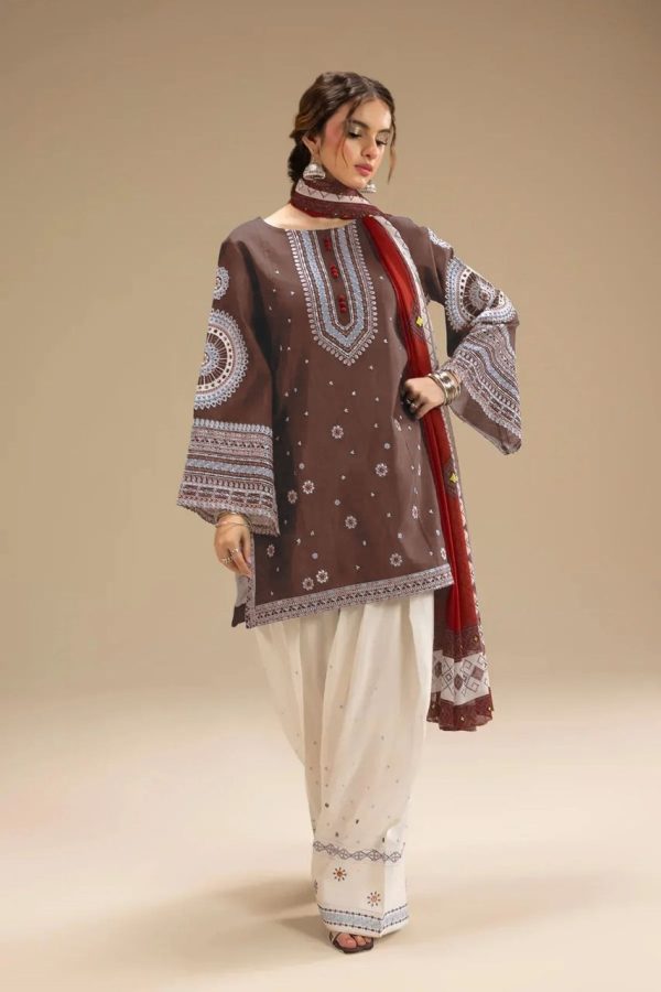 PREMIUM AIR-JET DHANAK 3PC EMBROIDERED SUIT