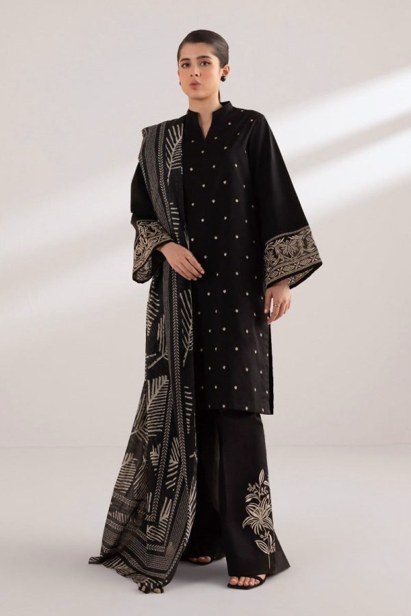 SAPPHIRE PREMIUM AIR-JET DHANAK 3PC EMBROIDERED SUIT