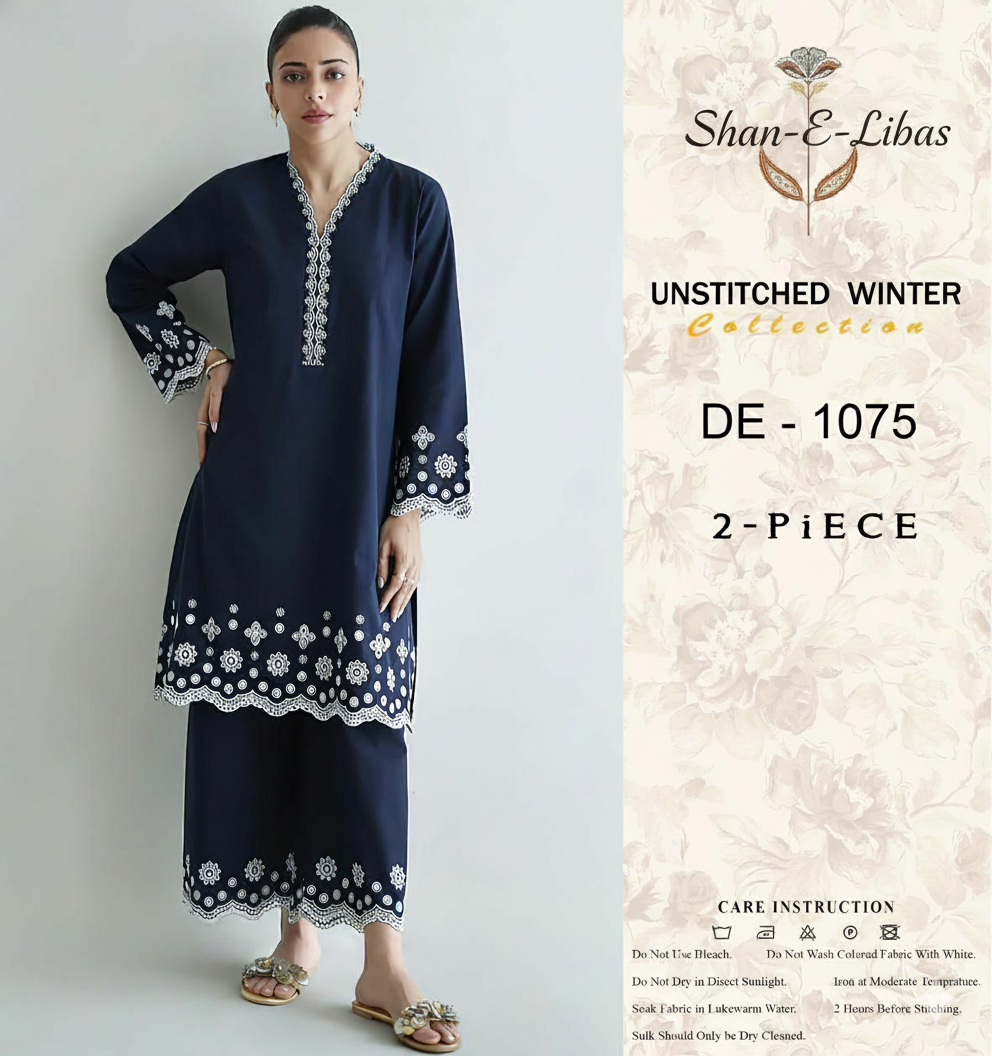 URGE 2PC HEAVY EMBROIDERED SUIT