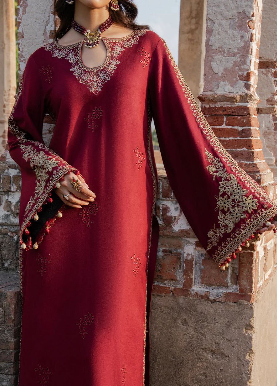 IZEL Winter 2025/26 Collection – Premium 3PC Embroidered Suits with Pashmina Shawl - Image 3