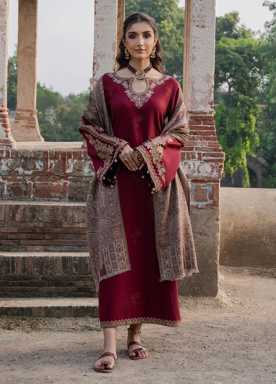 IZEL Winter 2025/26 Collection – Premium 3PC Embroidered Suits with Pashmina Shawl - Image 5