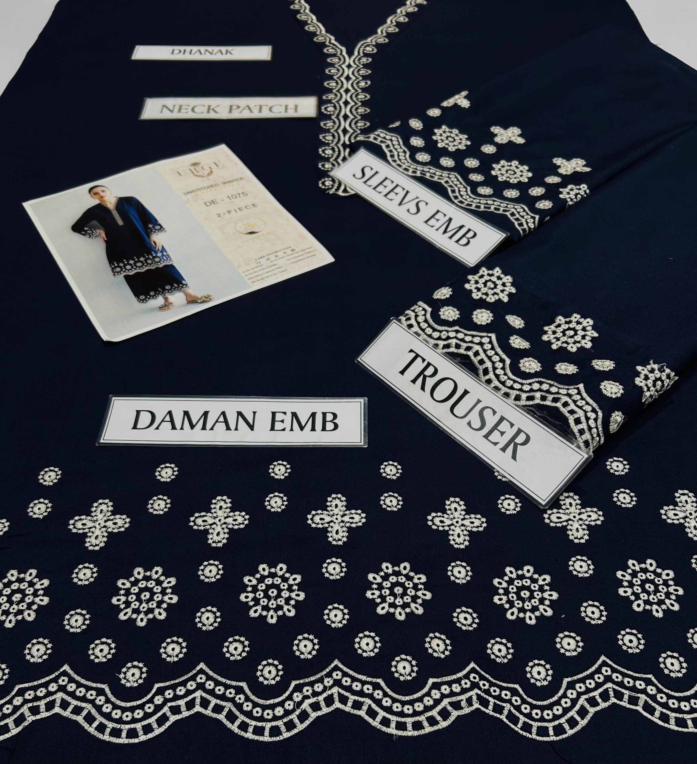 URGE 2PC HEAVY EMBROIDERED SUIT - Image 5