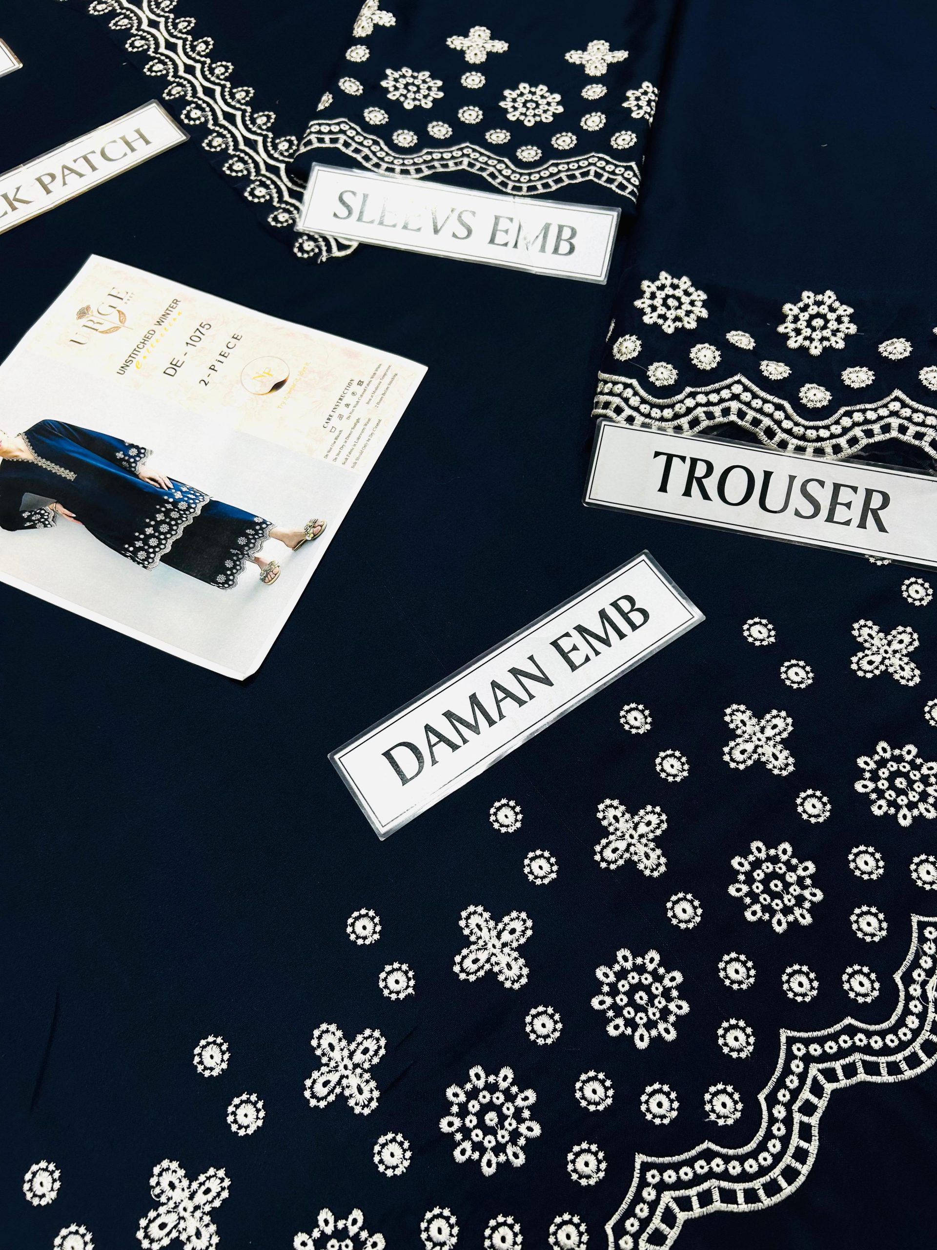 URGE 2PC HEAVY EMBROIDERED SUIT - Image 6