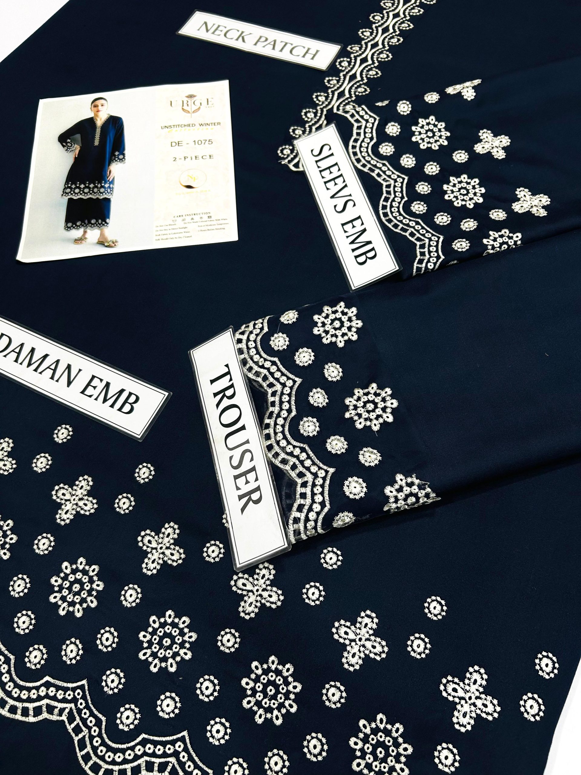 URGE 2PC HEAVY EMBROIDERED SUIT - Image 7