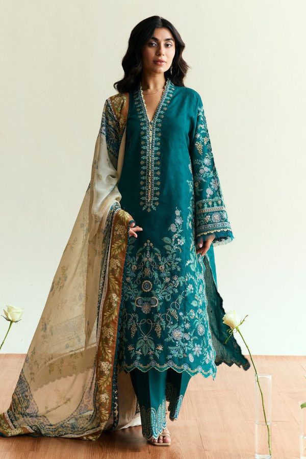 COCO 3PC HEAVY EMBROIDERED SUIT WITH PASHMINA SHAWL