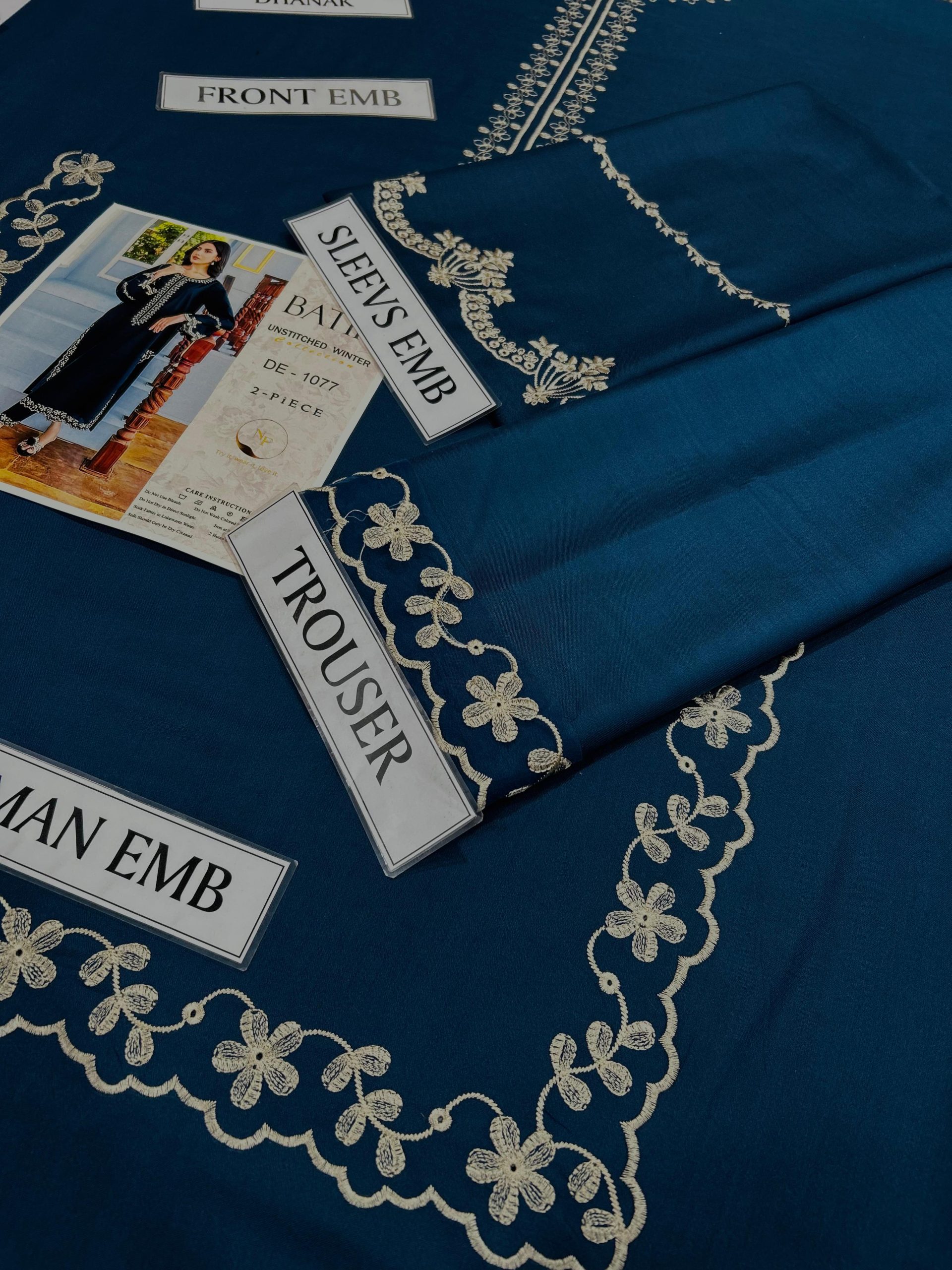 Batik Winter Collection 2025/26 Premium Dhanak 2PC Embroidered Suits - Image 3