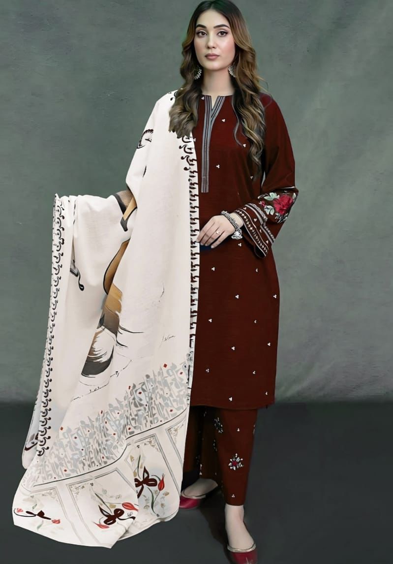 Asling Winter Dhanak Collection 2025-2026 – Premium Air-Jet Dhanak 3PC