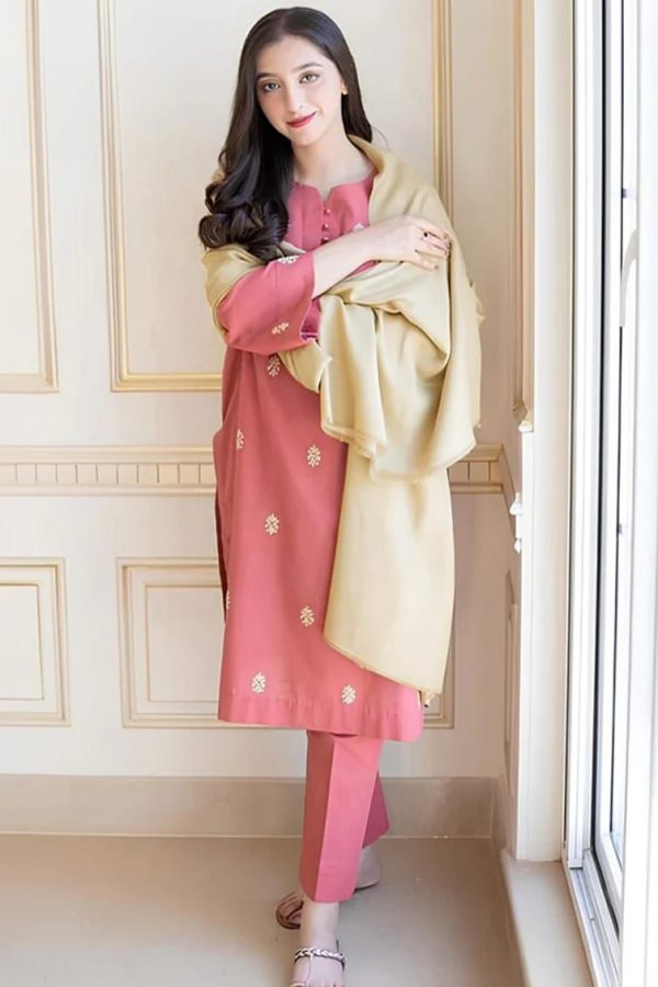 Asling Winter Dhanak Collection 2025-2026 – Premium Air-Jet Dhanak 3PC Embroidered Suit