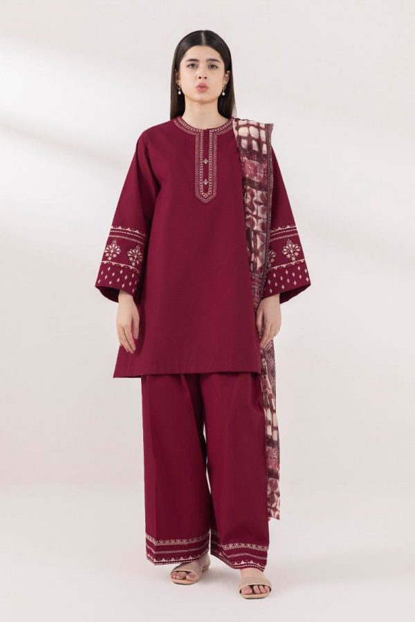 SAPPHIRE PREMIUM AIR-JET DHANAK 3PC EMBROIDERED SUIT