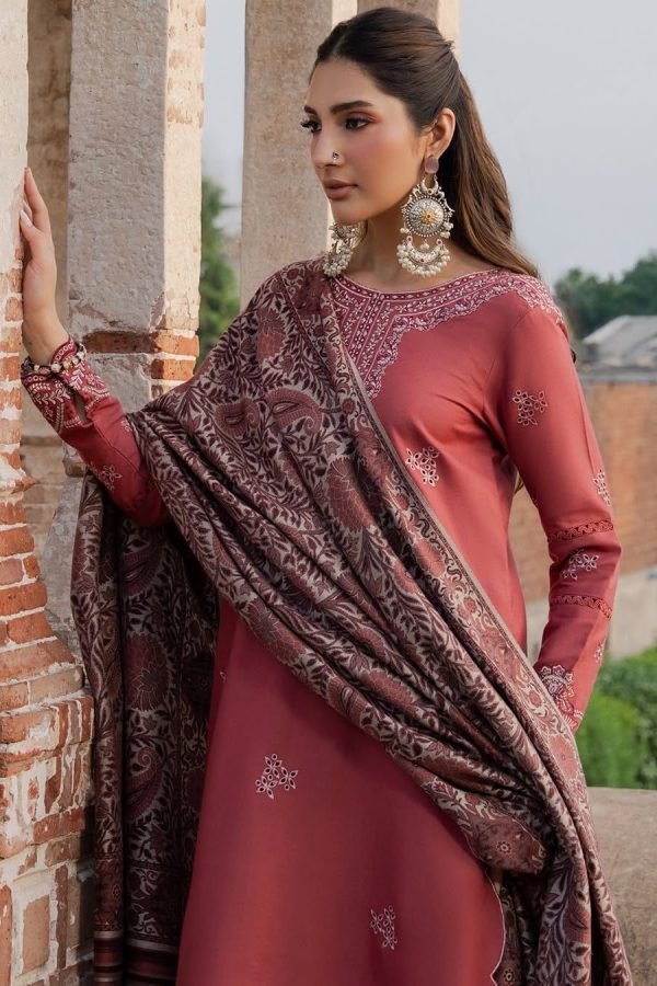 IZEL PREMIUM AIR-JET DHANAK 3PC EMBROIDERED SUIT