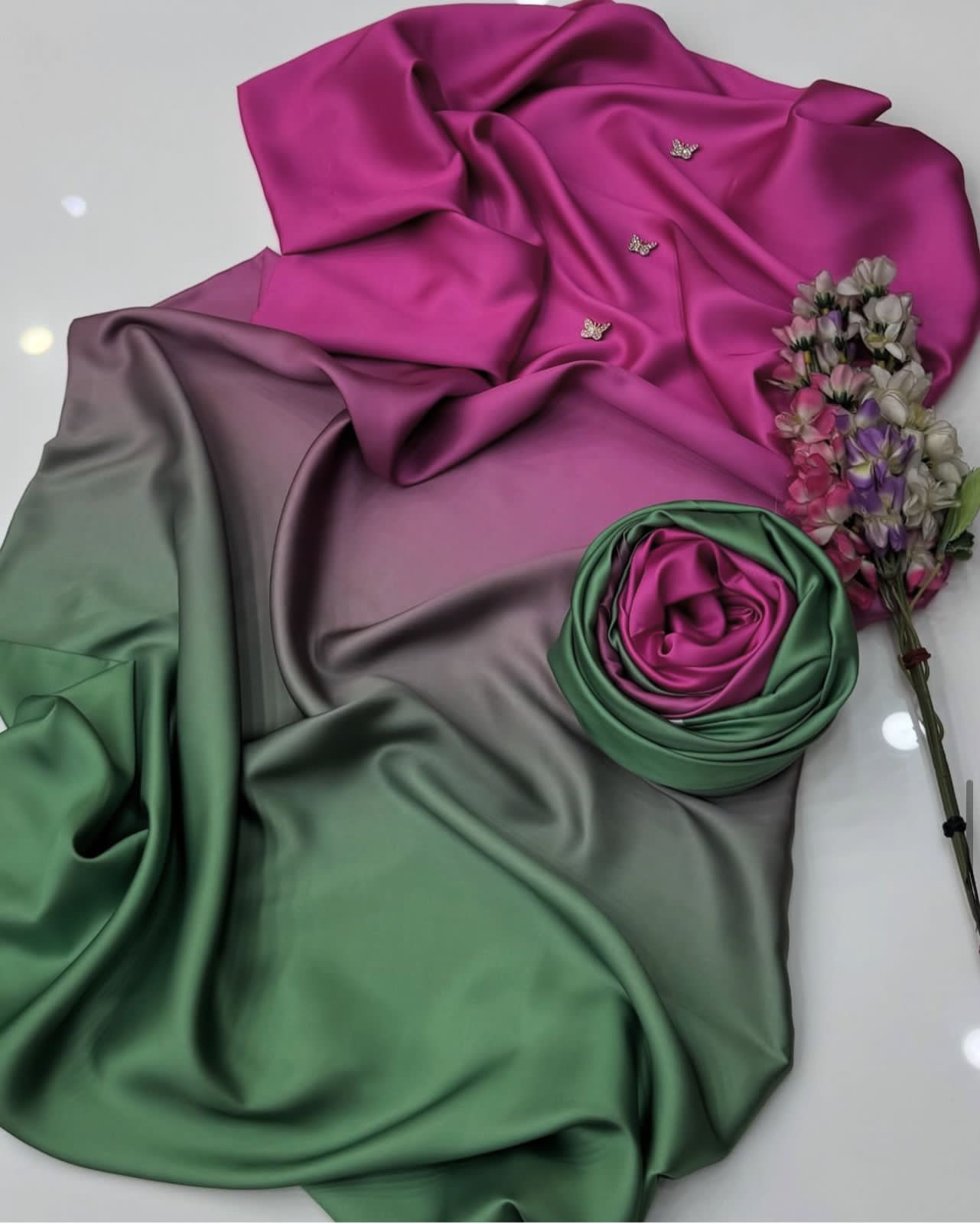 3PC Dress Printed Silk – Complete 3-Piece